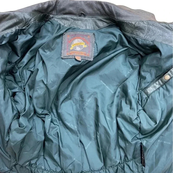 Wilsons XS 100% leather green/grey jacket/coat from AdventureBound. - Picture 7 of 7